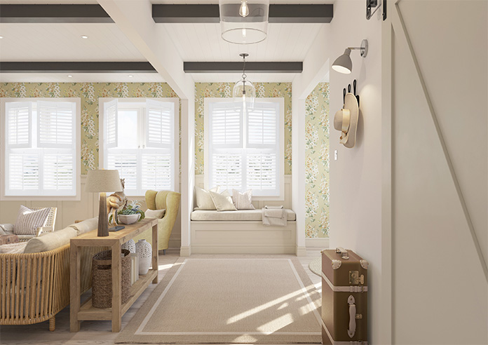 Bromley, True White - Tier on Tier Plantation Shutter - Image 8